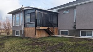 Black studio and stairs