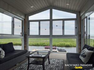 Balcony enclosure , Odin Green, Gimli, Manitoba 1