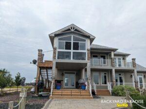 Balcony enclosure , Odin Green, Gimli, Manitoba 2