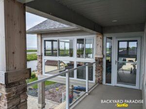 Balcony enclosure , Odin Green, Gimli, Manitoba 4