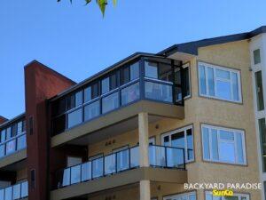 Balcony enclosure on top floor , Lac du Bonnet , Manitoba 1