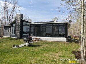 Black studio sunroom, Lac du Bonnet, Manitoba, 3