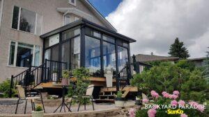 Black studio sunroom in St Norbert , Manitoba 1