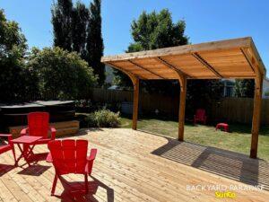 Cedar deck with pergola , Whyte Ridge, Winnipeg , Manitoba 3