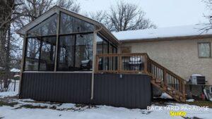 Sandalwood and Black Gable sunroom, Warren , Manitoba 2