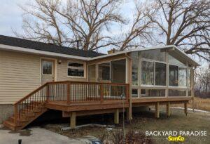 Sandalwood and White Gable sunroom in Portage la Prairie , Manitoba 2