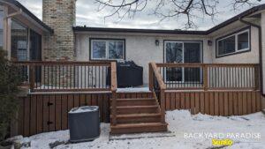 Treated lumber deck and railings , North Transcona , Winnipeg , Manitoba 2