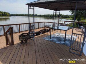 Treated lumber deck and railings , Selkirk , Manitoba 2