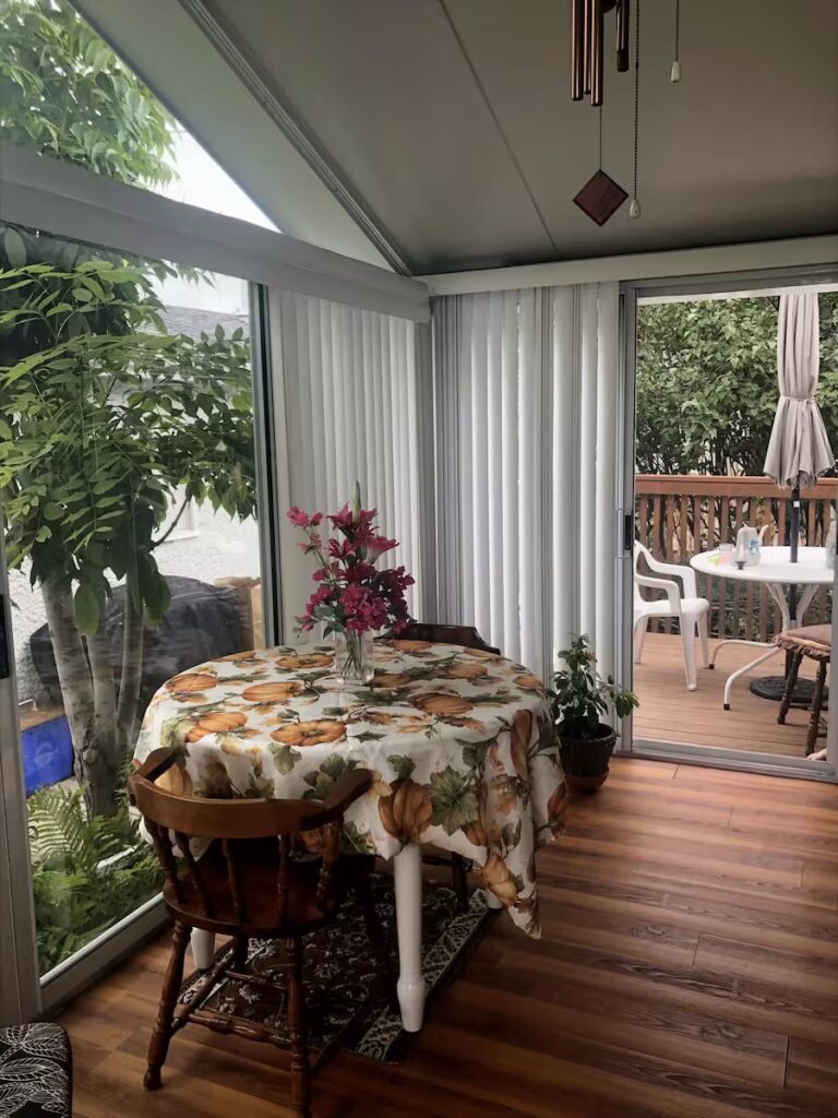 Sunroom by SunCo interior view in Westwood, Winnipeg