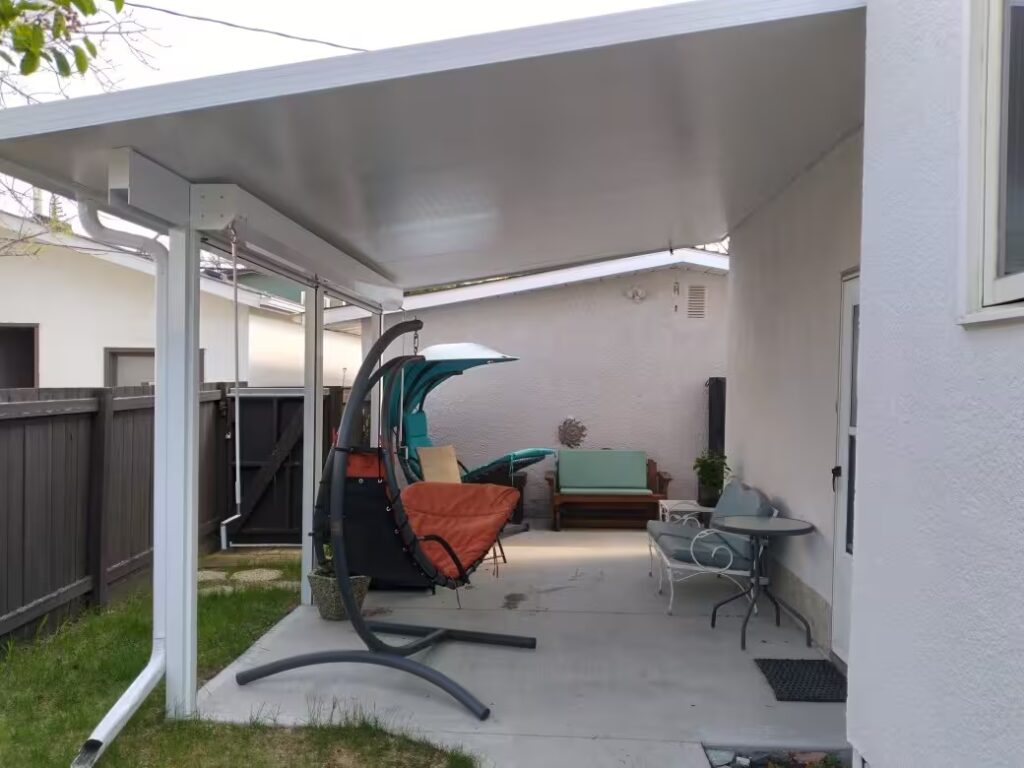 fixed awning by SunCo in Westwood, Winnipeg