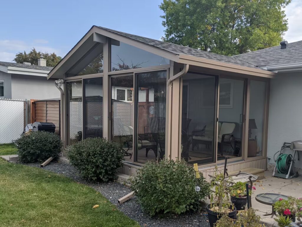 sandalwood gable sunroom by SunCo in Southdale, Winnipeg