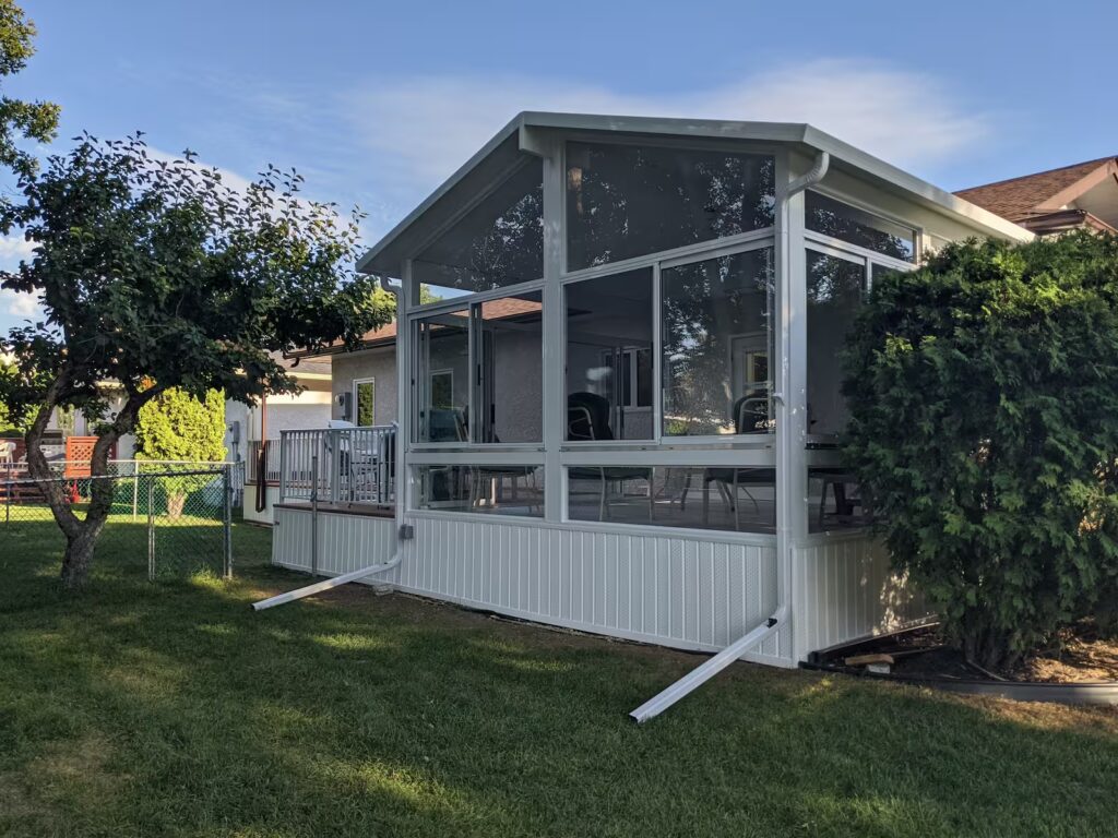 white gable sunroom by SunCo in Charleswood, Winnipeg