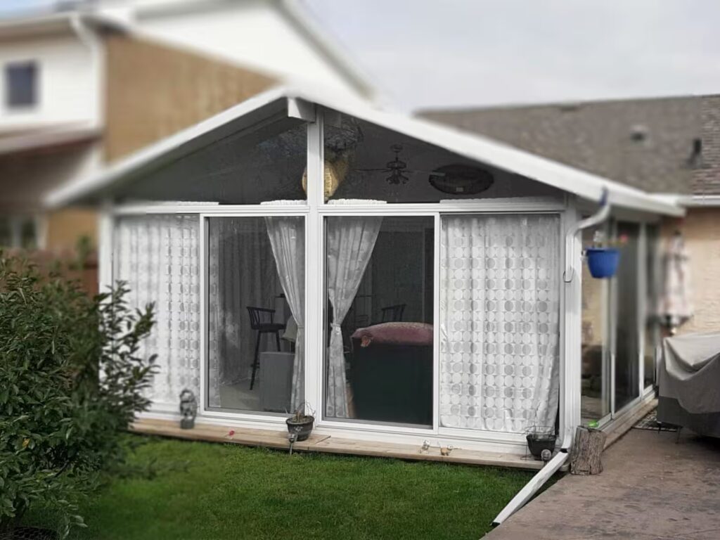 white gable sunroom by SunCo in Winnipeg