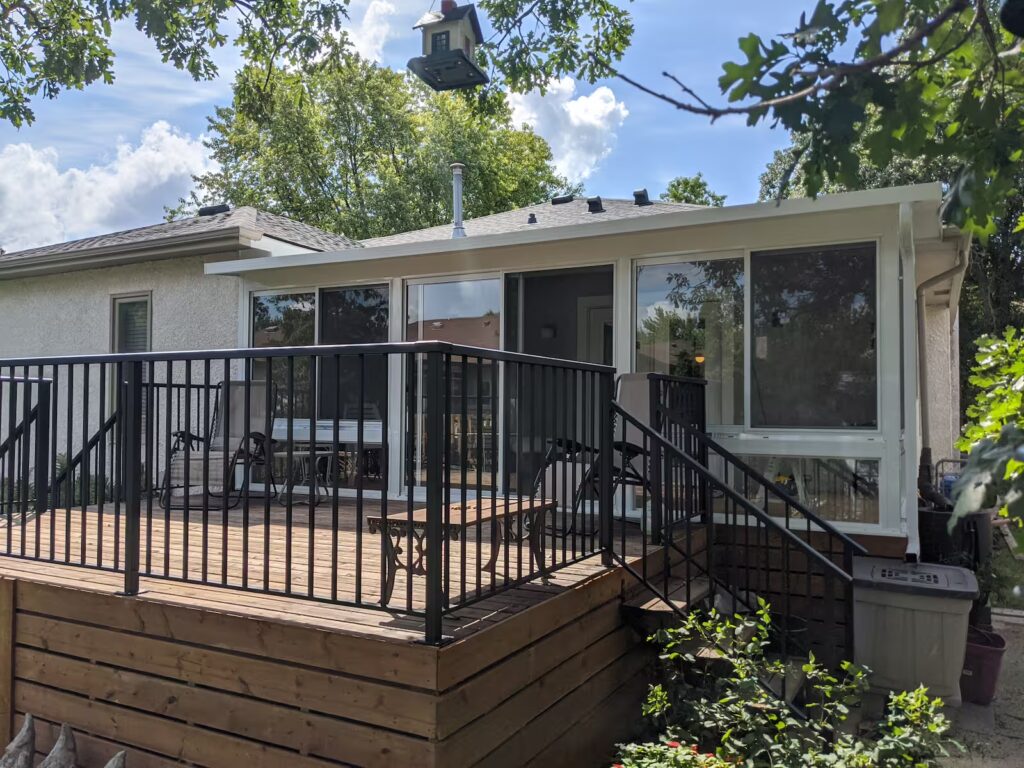 white studio sunroom by SunCo in Charleswood, Winnipeg